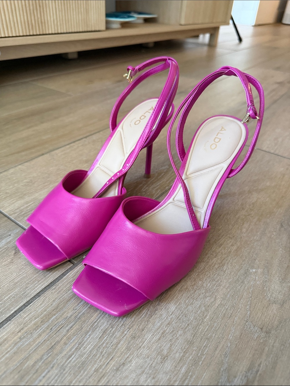 ALDO Hot Pink Slingback Stiletto Sandals